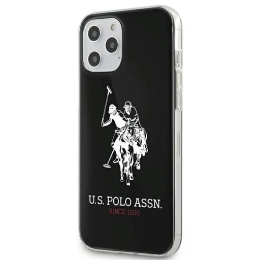 US Polo USHCP12LTPUHRBK iPhone 12 Pro Max 6,7" fekete Shiny Big Logo tok - 2