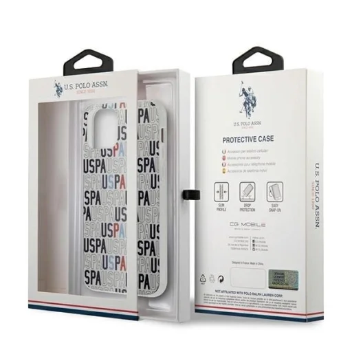US Polo USHCP12MPCUSPA6 iPhone 12/12 Pro 6,1" fehér/white Logo Mania Collection tok - 10