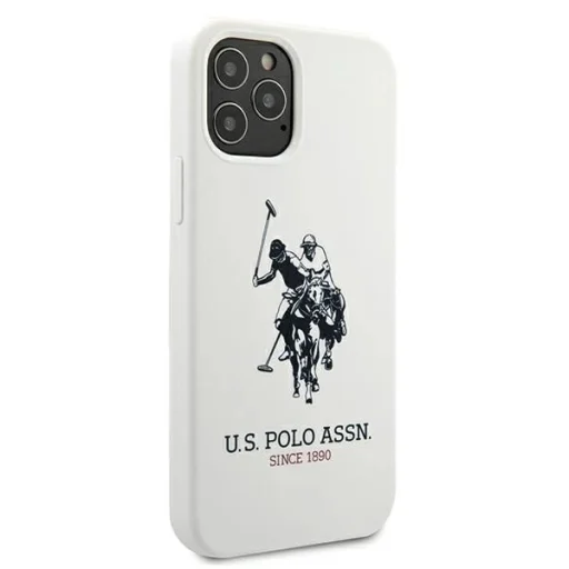US Polo USHCP12LSLHRWH iPhone 12 Pro Max 6.7" fehér/fehér Silicone Collection tok - 4