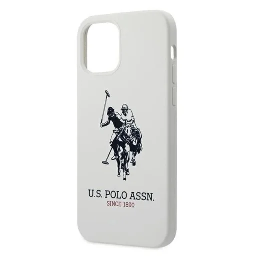 US Polo USHCP12LSLHRWH iPhone 12 Pro Max 6.7" fehér/fehér Silicone Collection tok - 6