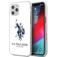 US Polo USHCP12LTPUHRWH iPhone 12 Pro Max 6,7" fehér Shiny Big Logo tok