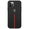 Ferrari FEOMSHCP12LBK iPhone 12 Pro Max fekete/fekete kemény tok Off Track Bőr Nylon Csíkos tok thumbnail