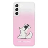 Karl Lagerfeld KLHCS22MCFNRCPI Galaxy S22+ tok rózsaszín Choupette Eat - 3