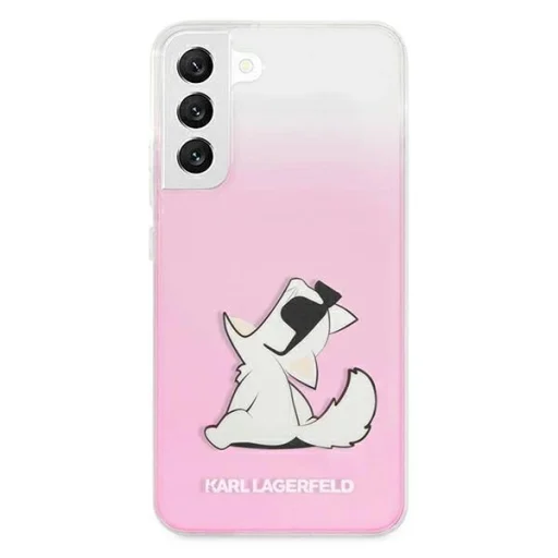 Karl Lagerfeld KLHCS22MCFNRCPI Galaxy S22+ tok rózsaszín Choupette Eat - 3
