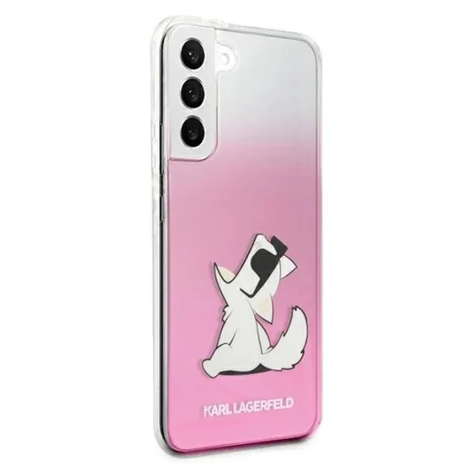 Karl Lagerfeld KLHCS22MCFNRCPI Galaxy S22+ tok rózsaszín Choupette Eat - 4