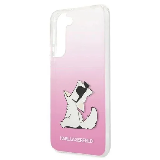 Karl Lagerfeld KLHCS22MCFNRCPI Galaxy S22+ tok rózsaszín Choupette Eat - 6
