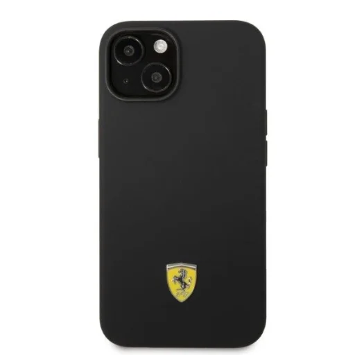 Ferrari FEHMSIP14SBK iPhone 14 6.1" fekete/fekete kemény tok szilikon fém logó MagSafe - 3