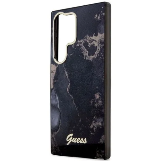 Guess GUHCS23LHTMRSK S23 Ultra S918 čierne/čierne puzdro Golden Marble Collection - 6
