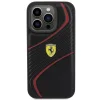 Ferrari Twist Metal Logo tok iPhone 15 Pro - fekete thumbnail