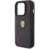 Ferrari Twist Metal Logo tok iPhone 15 Pro - fekete thumbnail