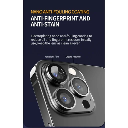 X-ONE Sapphire Camera Armor Pro - iPhone 13/13 mini üvegfólia - 5