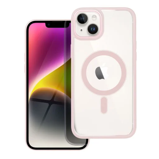 Puzdro COLOR EDGE MAG COVER, kompatibilné s MagSafe, iPhone 14 Plus, ružové - 1