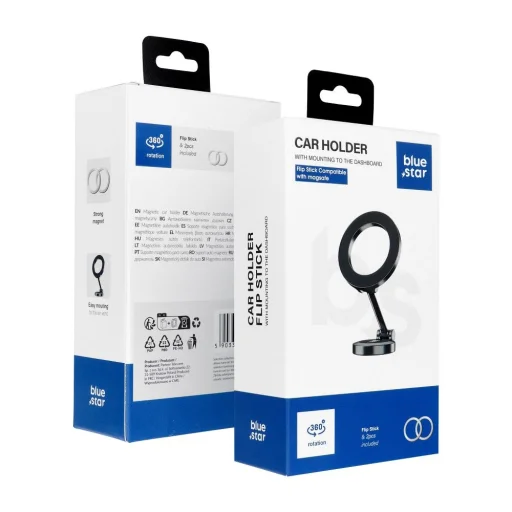 BLUE STAR FLIP STICK mágneses asztali tartó kompatibilis MagSafe fekete - 1