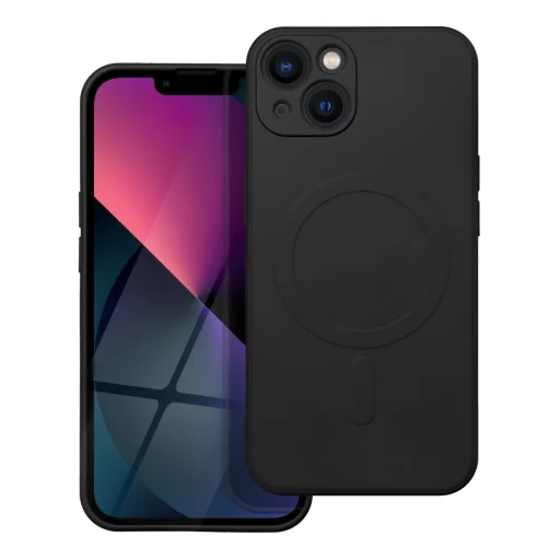 SILICONE MAG COVER tok MagSafe kompatibilis IPHONE 11 fekete - 1