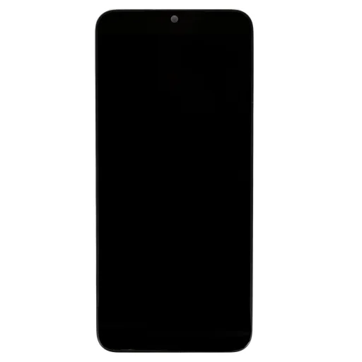 LCD kijelző + érintőegység + előlapi borítás Xiaomi Redmi A1/A1+ fekete (szerviz csomag) - 1