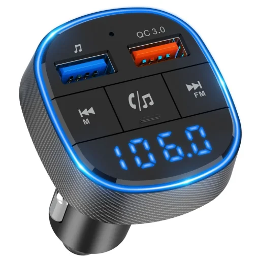 Transmitter FM MP3 Bluetooth 5.0 + TF kártyaolvasó + 2xUSB QC3.0 BC57 - 2