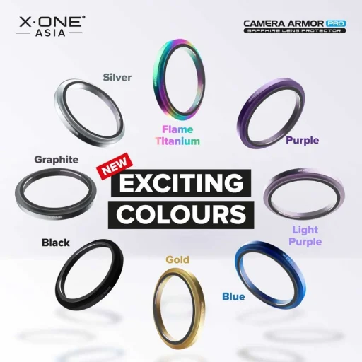 X-ONE Sapphire Camera Armor Pro üvegfólia - iPhone 15 Pro/15 Pro Max - 10