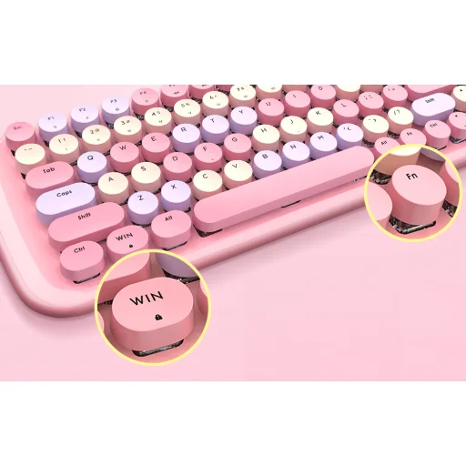 MOFII Vezetékes Candy M Új Billentyűzet (Eper Rózsaszín) - 5