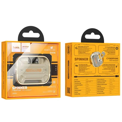 HOCO vezeték nélküli bluetooth fülhallgató TWS EW55 arany - 4
