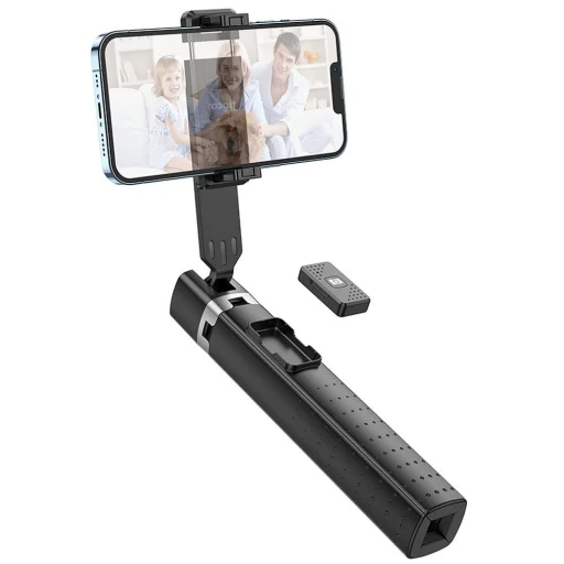 HOCO selfie bot bluetooth távirányítóval, négylábú K18 fekete - 2