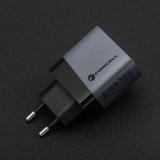 FORCELL F-ENERGY GaN VT-39 utazó töltő Type C + USB A PD QC4.0 4A 45W szürke - 7