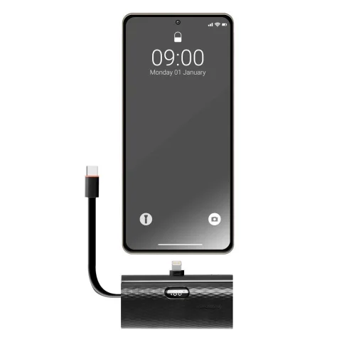 FORCELL F-ENERGY Power Plug F5K3 powerbank 5 000mAh Lightning 8-PIN PD 20W fekete - 4
