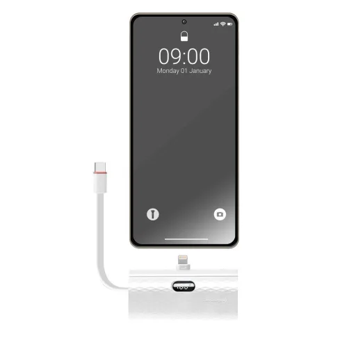 FORCELL F-ENERGY Power Plug F5K3 powerbank 5000 mAh Lightning 8-PIN PD 20W fehér - 2