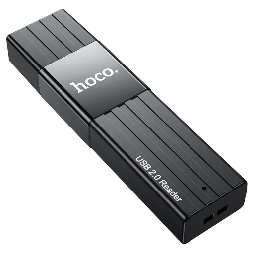 HOCO kártyaolvasó 2in1 USB A 3.0 HB20 fekete - 1