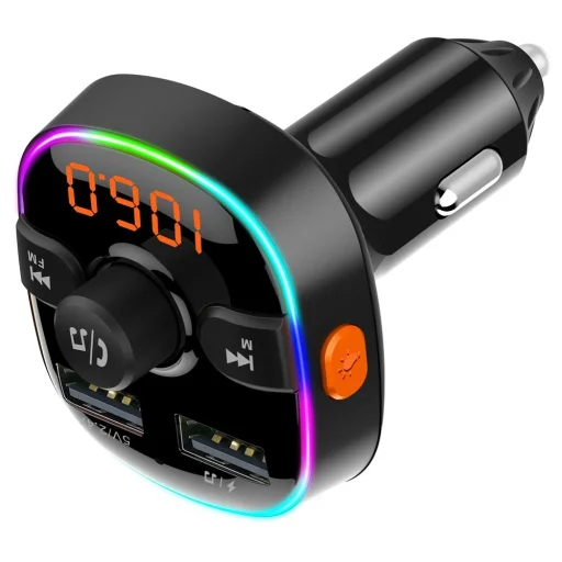 Transmiter FM MP3 Bluetooth 5.0 + kártya TF olvasó + 2xUSB QC3.0 BC52L - 5