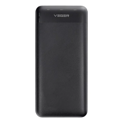 VEGER powerbank 30 000 mAh PD QC3.0 3A 20W L30 (W3008PD) fekete - 35
