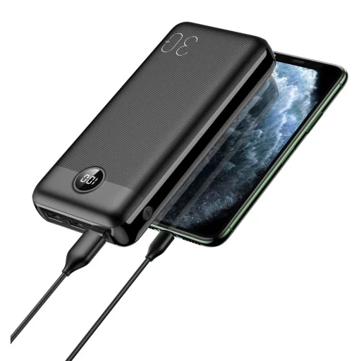 VEGER powerbank 30 000 mAh PD QC3.0 3A 20W L30 (W3008PD) fekete - 5