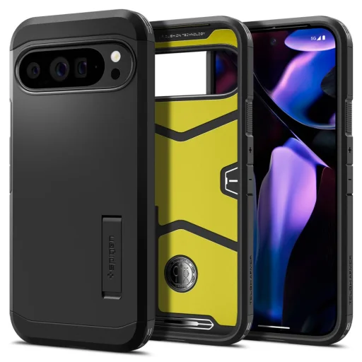  Google Pixel 9 Pro Xl Fekete Spigen Tough Armor tok - 1