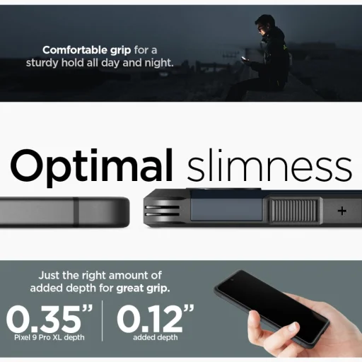  Google Pixel 9 Pro Xl Metal Slate Spigen Tough Armor tok - 14