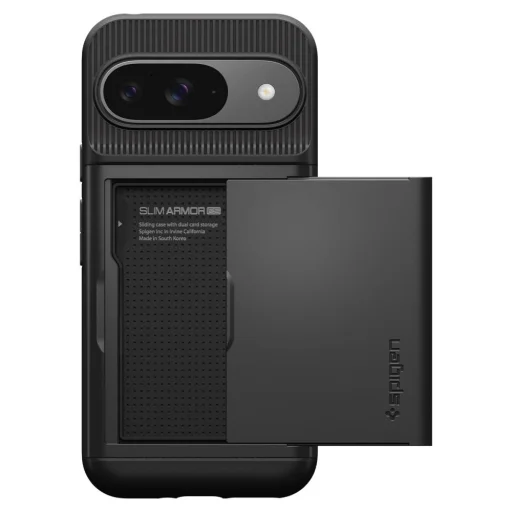 Google Pixel 9 / 9 Pro čierne puzdro SPIGEN Slim Armor CS - 3