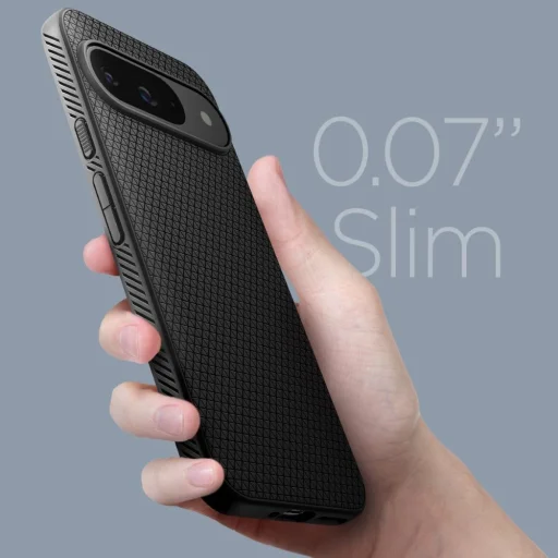  Google Pixel 9 / 9 Pro Matte Black Spigen Liquid Air tok - 12
