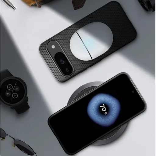  Google Pixel 9 / 9 Pro Matte Black Spigen Liquid Air tok - 13