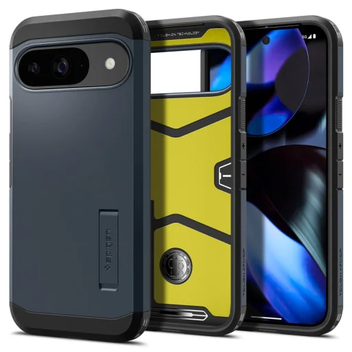 Puzdro Spigen Tough Armor pre Google Pixel 9 / 9 Pro, Metal Slate - 1