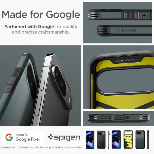 Google Pixel 9 / 9 Pro puzdro Spigen Tough Armor Abyss Green - 16