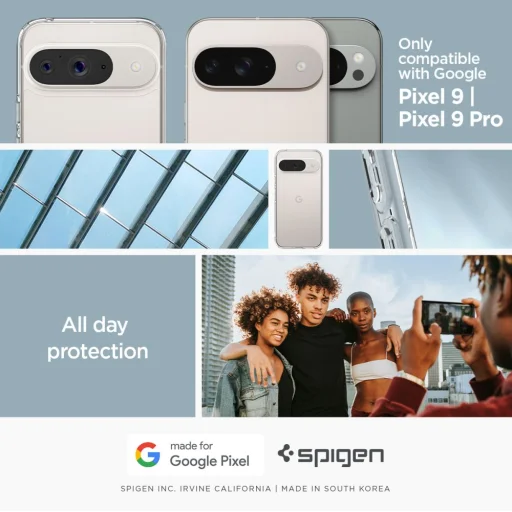  Google Pixel 9 / 9 Pro Crystal Clear Spigen Ultra Hybrid tok - 15