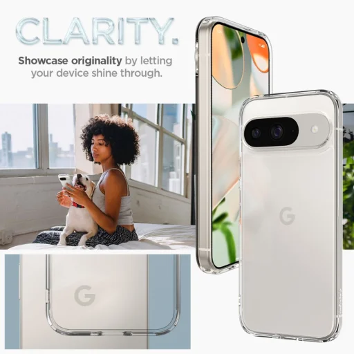  Google Pixel 9 / 9 Pro Crystal Clear Spigen Ultra Hybrid tok - 16