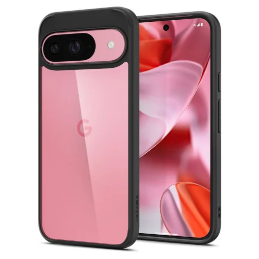 Google Pixel 9 / 9 Pro matné čierne puzdro Spigen Ultra Hybrid - 4