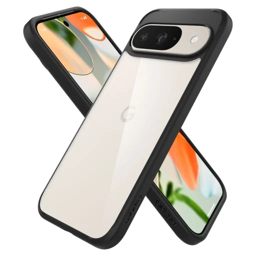 Google Pixel 9 / 9 Pro matné čierne puzdro Spigen Ultra Hybrid - 10