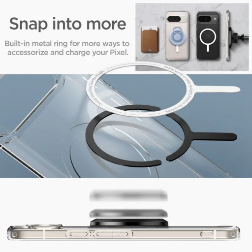  Google Pixel 9 Pro Fehér Spigen Ultra Hybrid Onetap Ring Magsafe tok - 10