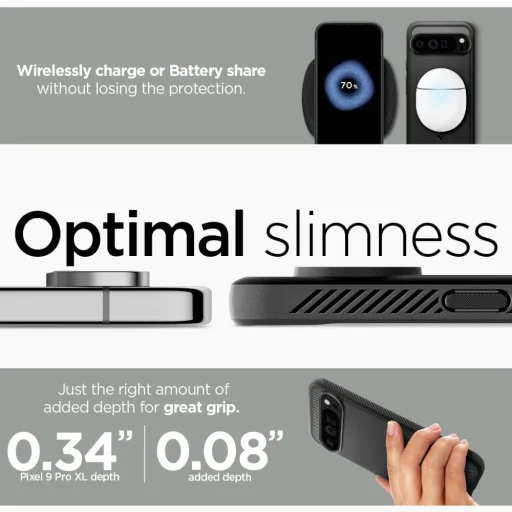  Google Pixel 9 Pro Xl Matt Fekete Spigen Rugged Armor Tok - 14