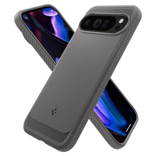  Google Pixel 9 Pro Xl Szürke Spigen Rugged Armor tok - 6