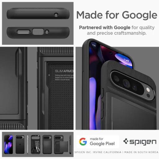  Google Pixel 9 Pro Xl Fekete Spigen Slim Armor Cs Tok - 17