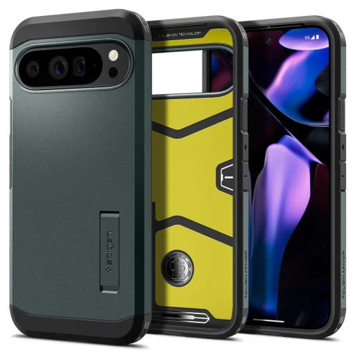  Google Pixel 9 Pro Xl Abyss Green Spigen Tough Armor Tok - 2