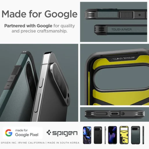  Google Pixel 9 Pro Xl Abyss Green Spigen Tough Armor Tok - 16