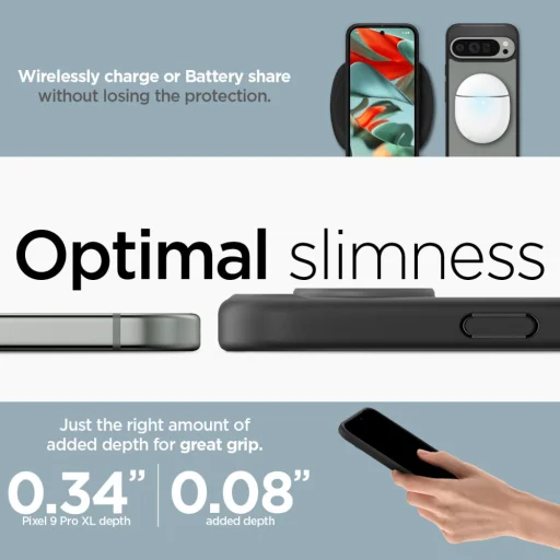  Google Pixel 9 Pro Xl Matt Fekete Spigen Ultra Hybrid Tok - 19