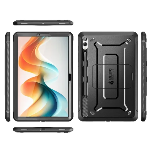  Galaxy Tab S9+ Plus 12.4 X810 / X816B Fekete SUPCASE Unicorn Beetle Pro tok - 2